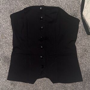 Joie Black Button-Up Top